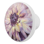 DAHLIA FLOWER CERAMIC KNOB KERAMISCHE KNOP (Rechts)