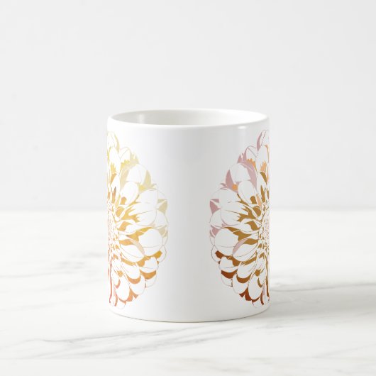 Dahlia flower classic mug koffiemok (Center)