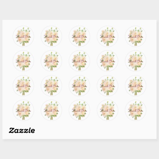 dahlia flower classic round sticker (Vel)