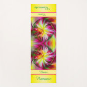 Dahlia Flower Floral Abstract gepersonaliseerd Yogamat (Voorkant)