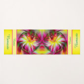 Dahlia Flower Floral Abstract gepersonaliseerd Yogamat (Voorkant (horizontaal))