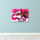 Dahlia Flower Fun Canvas Afdruk (Insitu (Houten vloer))