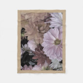 Dahlia Flower Garden Abstracte fleece deken (Voorkant)