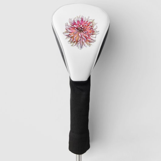 DAHLIA FLOWER GOLFHEADCOVER (Voorkant)
