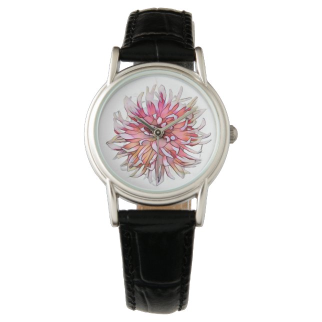 DAHLIA FLOWER HORLOGE (Voorkant)