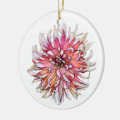 DAHLIA FLOWER KERAMISCH ORNAMENT (Links)