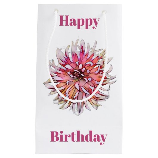 DAHLIA FLOWER KLEIN CADEAUZAKJE (Voorkant)