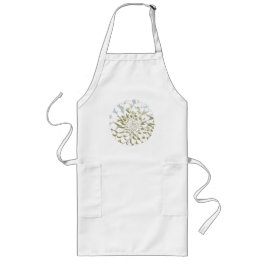 Dahlia flower long apron lang schort