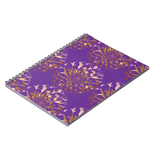 Dahlia flower notebook notitieboek (Linkerzijde)