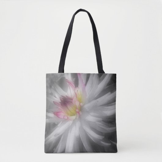 Dahlia Flower Partial Color Tote Bag (Voorkant)
