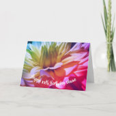 Dahlia Flower Petals persoonlijk gepersonaliseerd Kaart (Voorkant)