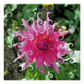 DAHLIA FLOWER POSTER (Voorkant)