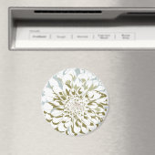 Dahlia flower refrigerator magnet (Insitu (Vaatwasser))