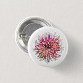 DAHLIA FLOWER RONDE BUTTON 3,2 CM (Voorkant /achterkant)