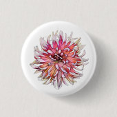 DAHLIA FLOWER RONDE BUTTON 3,2 CM (Voorkant)