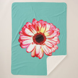 Dahlia Flower + Sherpa Deken