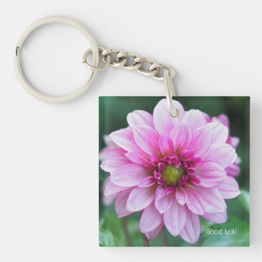 Dahlia flower sleutelhanger (voorkant)
