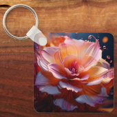 Dahlia Flower Sleutelhanger (Voorkant)
