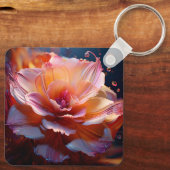 Dahlia Flower Sleutelhanger (Achterkant)