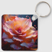 Dahlia Flower Sleutelhanger (Achterkant)