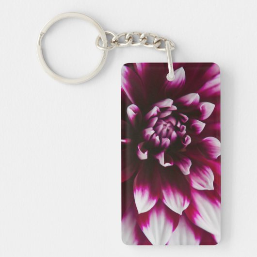 Dahlia Flower Sleutelhanger (Voorkant)