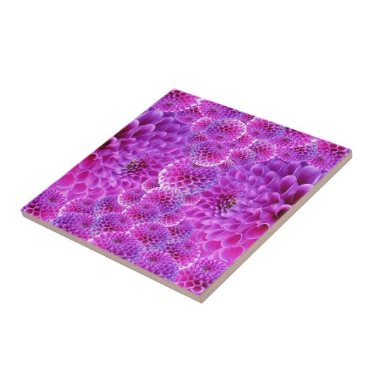 Dahlia Flower Tegeltje (Zijkant)