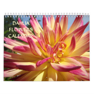 Dahlia Flowers Calendar Kantoor Calendar Feestdage Kalender