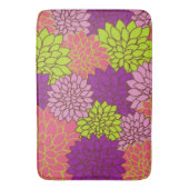 Dahlia Flowers, Colorful Flowers, Floral Pattern Badmat (Voorkant Verticaal)