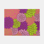 Dahlia Flowers, Colorful Flowers, Floral Pattern Deurmat (Voorkant)