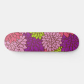 Dahlia Flowers, Colorful Flowers, Floral Pattern Persoonlijk Skateboard (Horizontaal)