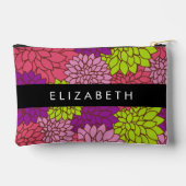 Dahlia Flowers, Colorful Flowers, Jouw naam Etui (Achterkant)