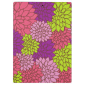 Dahlia Flowers, Colorful Flowers, Jouw naam Klembord (Achterkant)