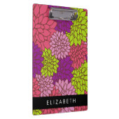 Dahlia Flowers, Colorful Flowers, Jouw naam Klembord (Rechts)