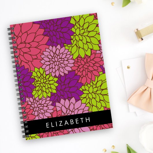 Dahlia Flowers, Colorful Flowers, Jouw naam Planner