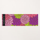 Dahlia Flowers, Colorful Flowers, Jouw naam Yogamat (Achterkant (horizontaal))