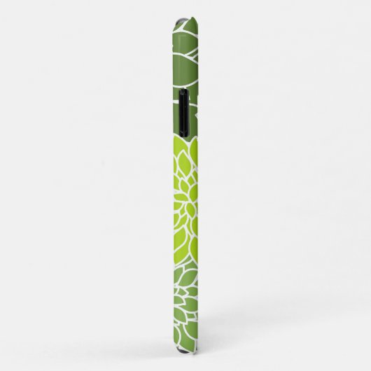 Dahlia Flowers, Flowers Pattern, Green Dahlia Case-Mate iPhone Case (Achterkant/rechts)