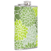 Dahlia Flowers, Flowers Pattern, Green Dahlia Heupfles (Rechts)