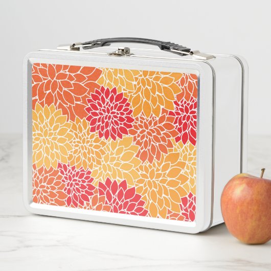 Dahlia Flowers, Flowers Pattern, Oranje Dahlia (In situ)