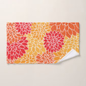 Dahlia Flowers, Flowers Pattern, Oranje Dahlia Bad Handdoek (Handdoek)