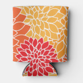 Dahlia Flowers, Flowers Pattern, Oranje Dahlia Blikjeskoeler (Voorkant)