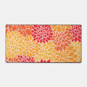 Dahlia Flowers, Flowers Pattern, Oranje Dahlia Bureaumat (Voorkant)