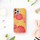 Dahlia Flowers, Flowers Pattern, Oranje Dahlia Case-Mate iPhone Case