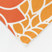 Dahlia Flowers, Flowers Pattern, Oranje Dahlia Fleece Deken (Hoek)