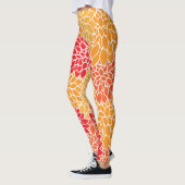 Dahlia Flowers, Flowers Pattern, Oranje Dahlia Leggings (Links)