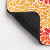 Dahlia Flowers, Flowers Pattern, Oranje Dahlia Muismat (Hoek)