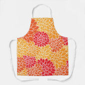 Dahlia Flowers, Flowers Pattern, Oranje Dahlia Schort (Voorkant)