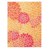 Dahlia Flowers, Flowers Pattern, Oranje Dahlia Tafelkleed (Voorkant)