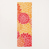 Dahlia Flowers, Flowers Pattern, Oranje Dahlia Yogamat (Achterkant)