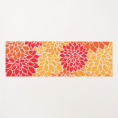 Dahlia Flowers, Flowers Pattern, Oranje Dahlia Yogamat (Voorkant (horizontaal))
