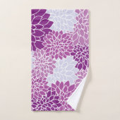 Dahlia Flowers, Flowers Pattern, Paarse Dahlia Bad Handdoek (Handdoek)
